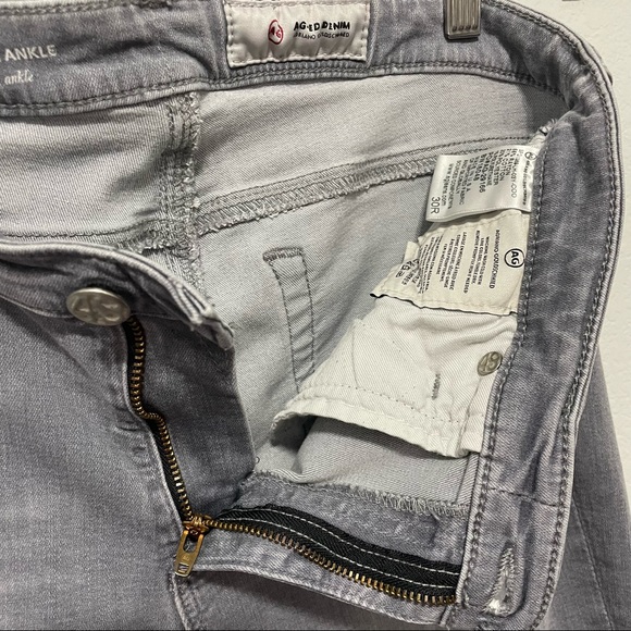 Adriano Goldschmied AG Super Skinny Ankle Gray Jeans 30 - Picture 7 of 12